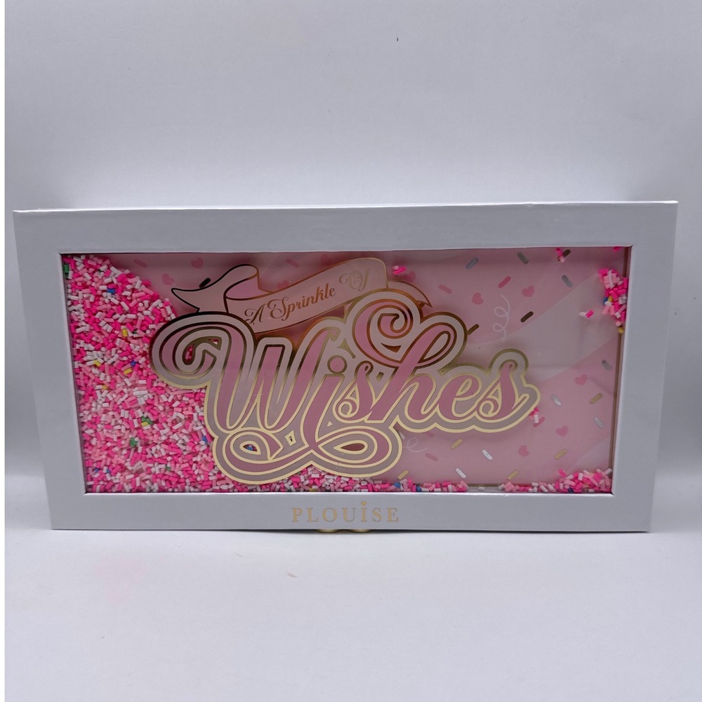 P. Louise A Sprinkle of Wishes 42 Shade Eye and Face Palette Pink Shaker Lid NIB